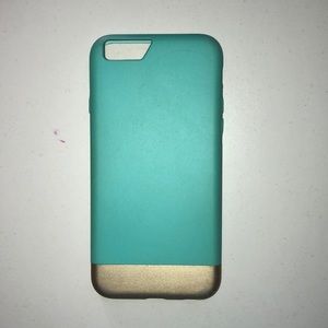 aquamarine and gold iphone 6s phone case